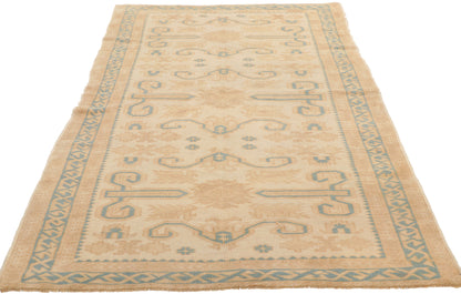 3 x 7 Vintage Turkish Oushak Rug 53675