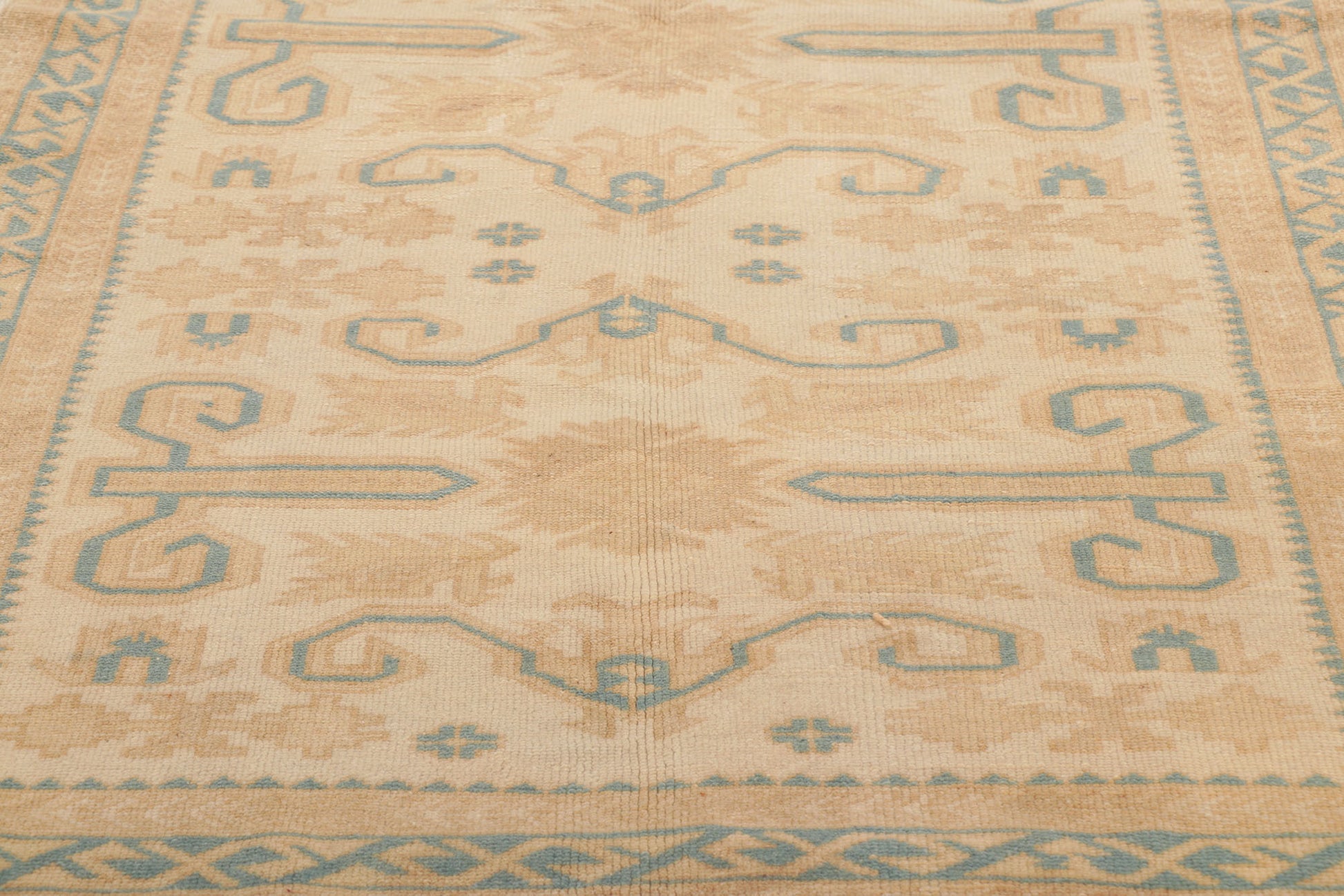 3 x 7 Vintage Turkish Oushak Rug 53675