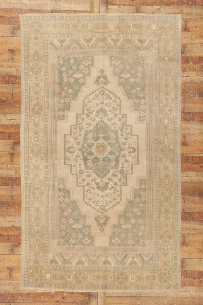 6 x 10 Vintage Turkish Oushak Rug 53687