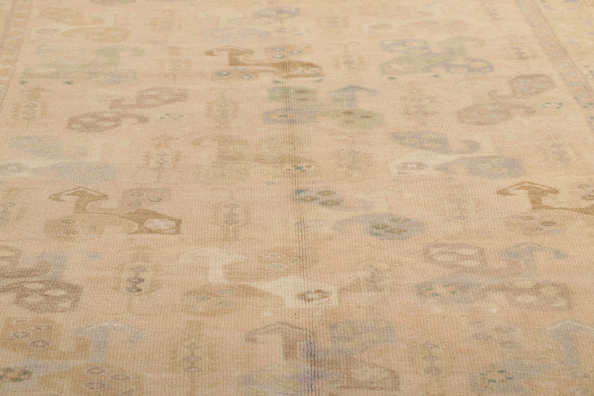 4 x 7 Vintage Turkish Oushak Rug 53689