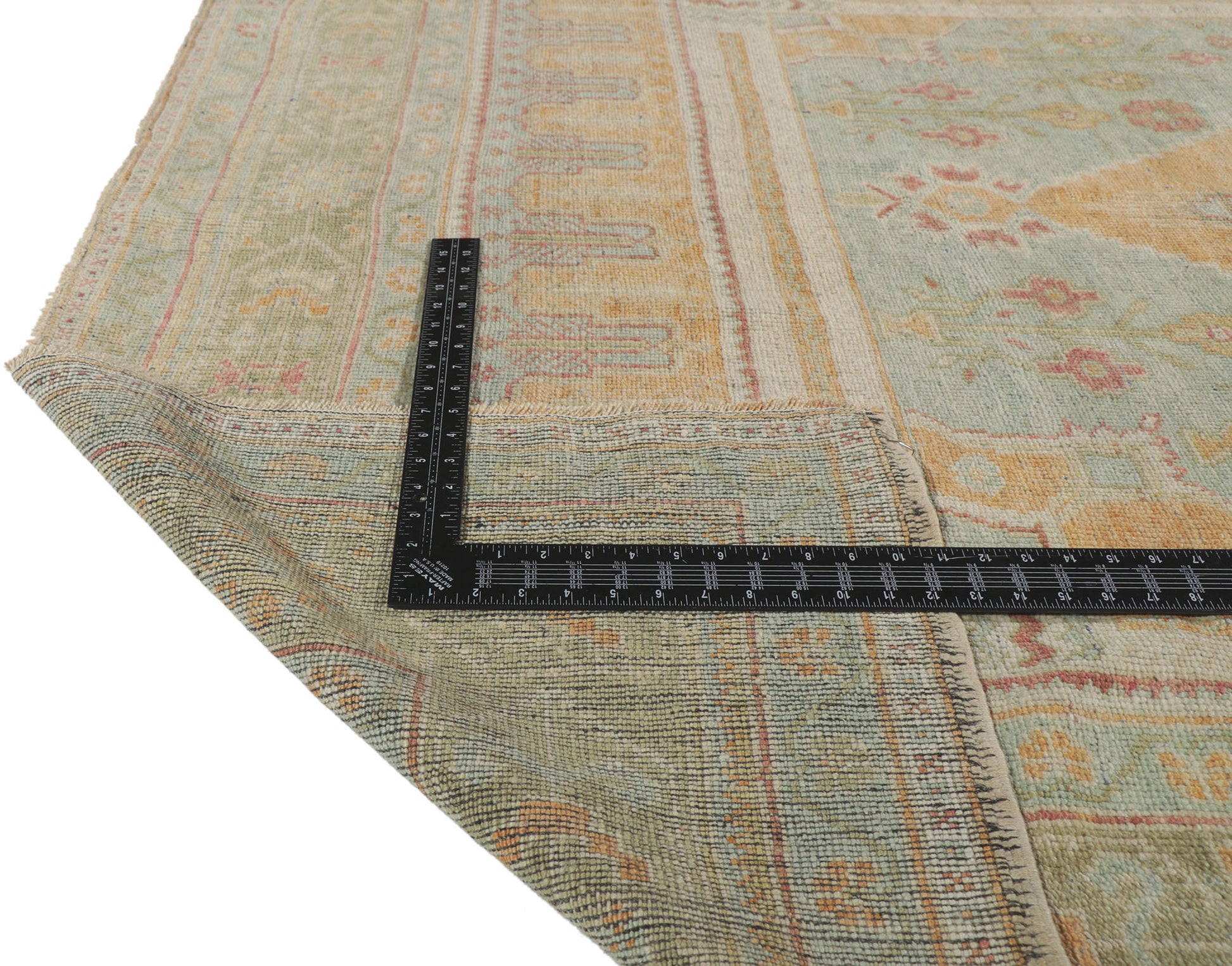 6 x 10 Vintage Turkish Oushak Rug 53692