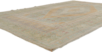 6 x 10 Vintage Turkish Oushak Rug 53692