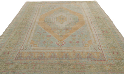 6 x 10 Vintage Turkish Oushak Rug 53692