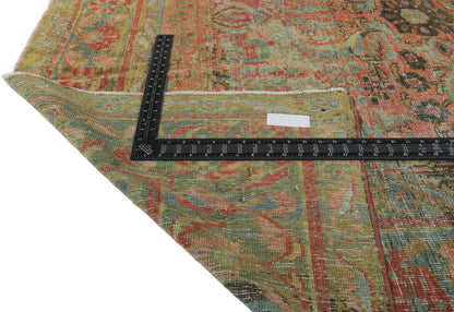 10 x 11 Distressed Antique Persian Mahal Rug 53694