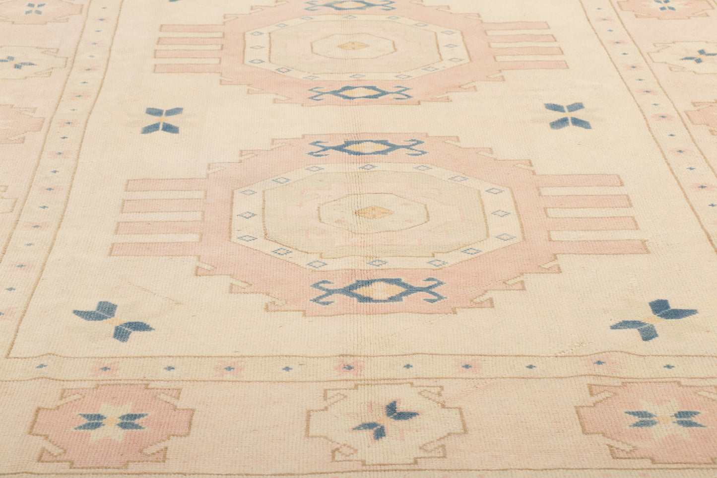 6 x 8 Vintage Turkish Oushak Kars Rug 53713