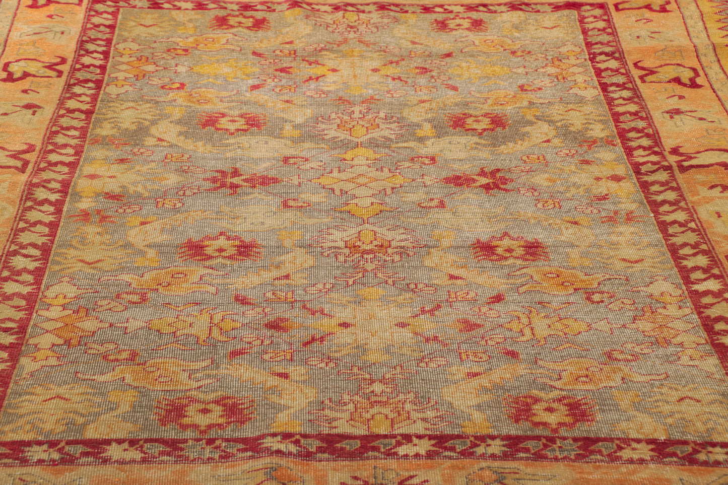 5 x 6 Vintage Turkish Oushak Rug 53722