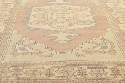 6 x 8 Vintage Pink Turkish Oushak Rug 53724