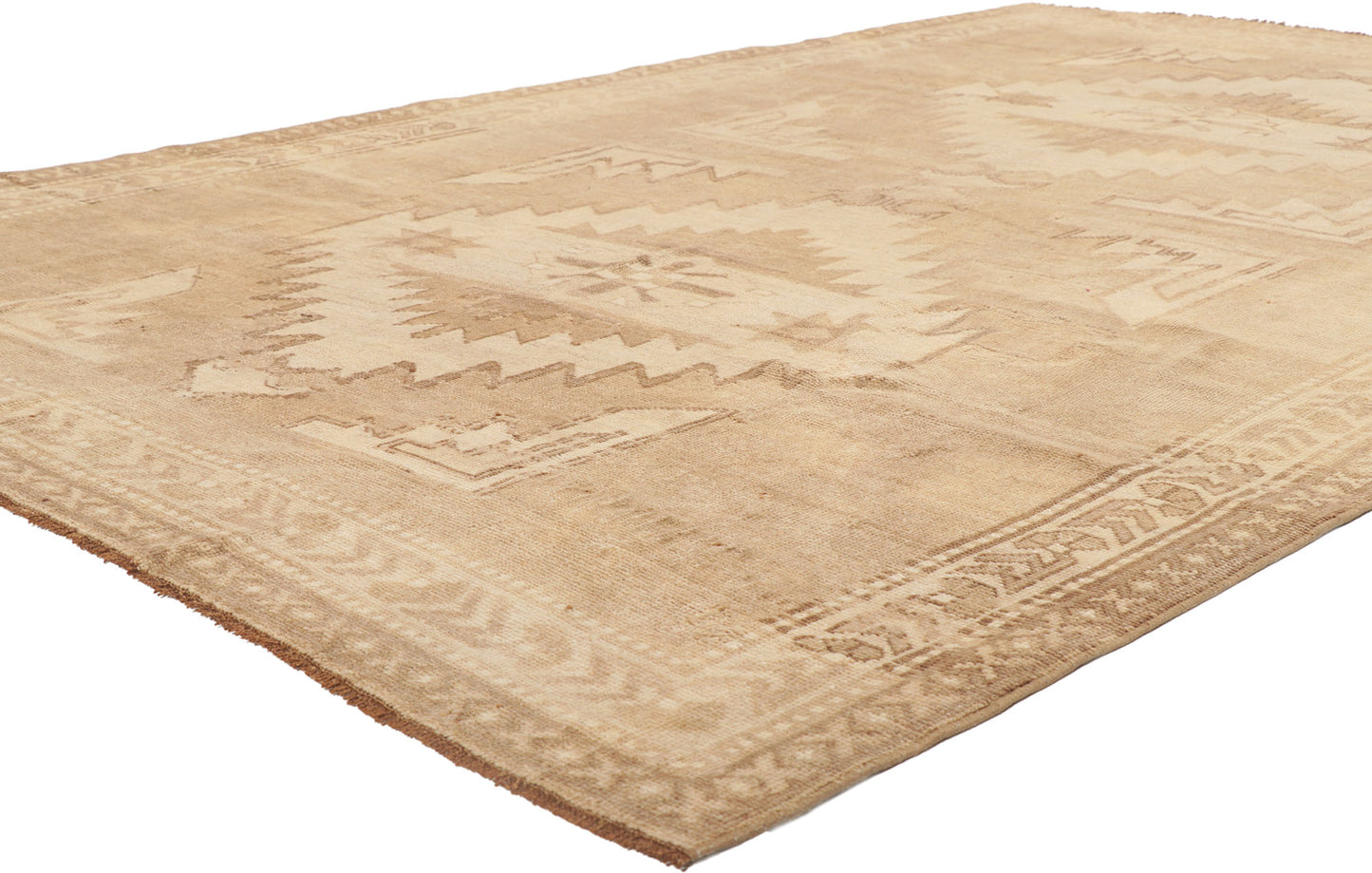 6 x 9 Vintage Turkish Oushak Rug 53725