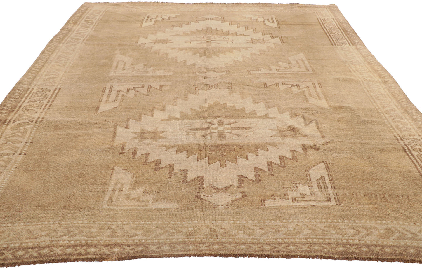 6 x 9 Vintage Turkish Oushak Rug 53725