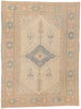 7 x 9 Vintage Turkish Oushak Rug 53728