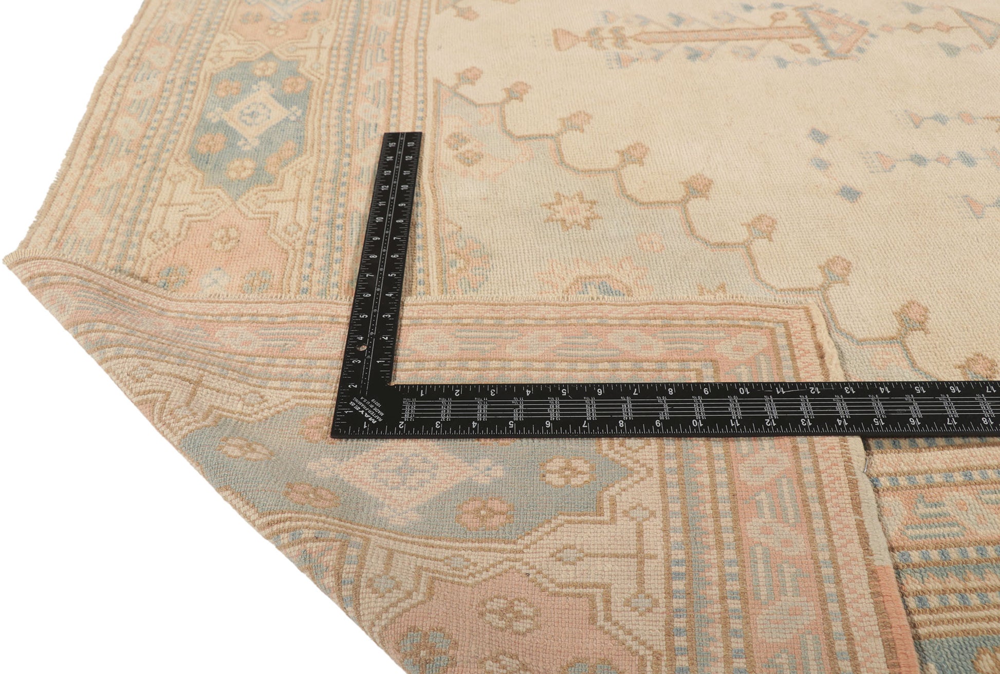 7 x 9 Vintage Turkish Oushak Rug 53728