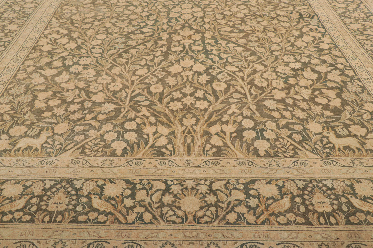 9 x 13 Vintage Persian Tabriz Rug 53731