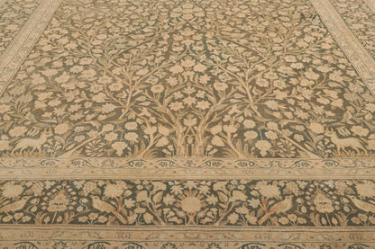 9 x 13 Vintage Persian Tabriz Rug 53731