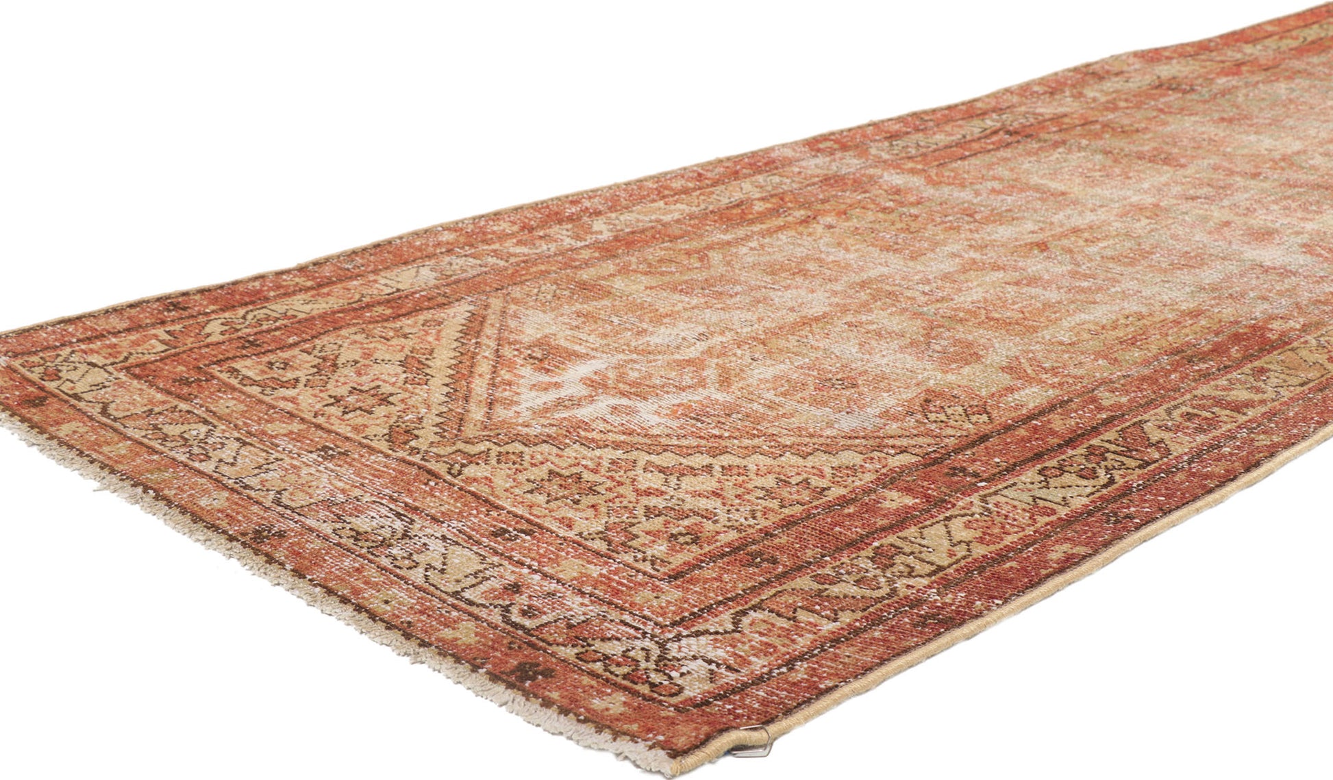 3 x 13 Antique-Worn Persian Malayer Rug 53736