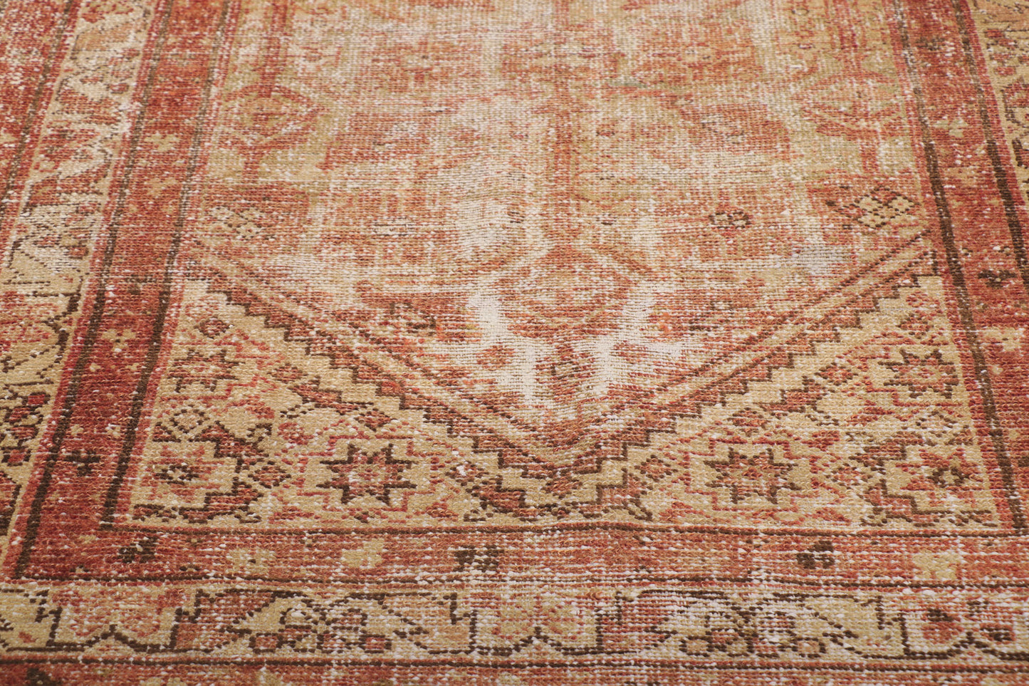 3 x 13 Antique-Worn Persian Malayer Rug 53736
