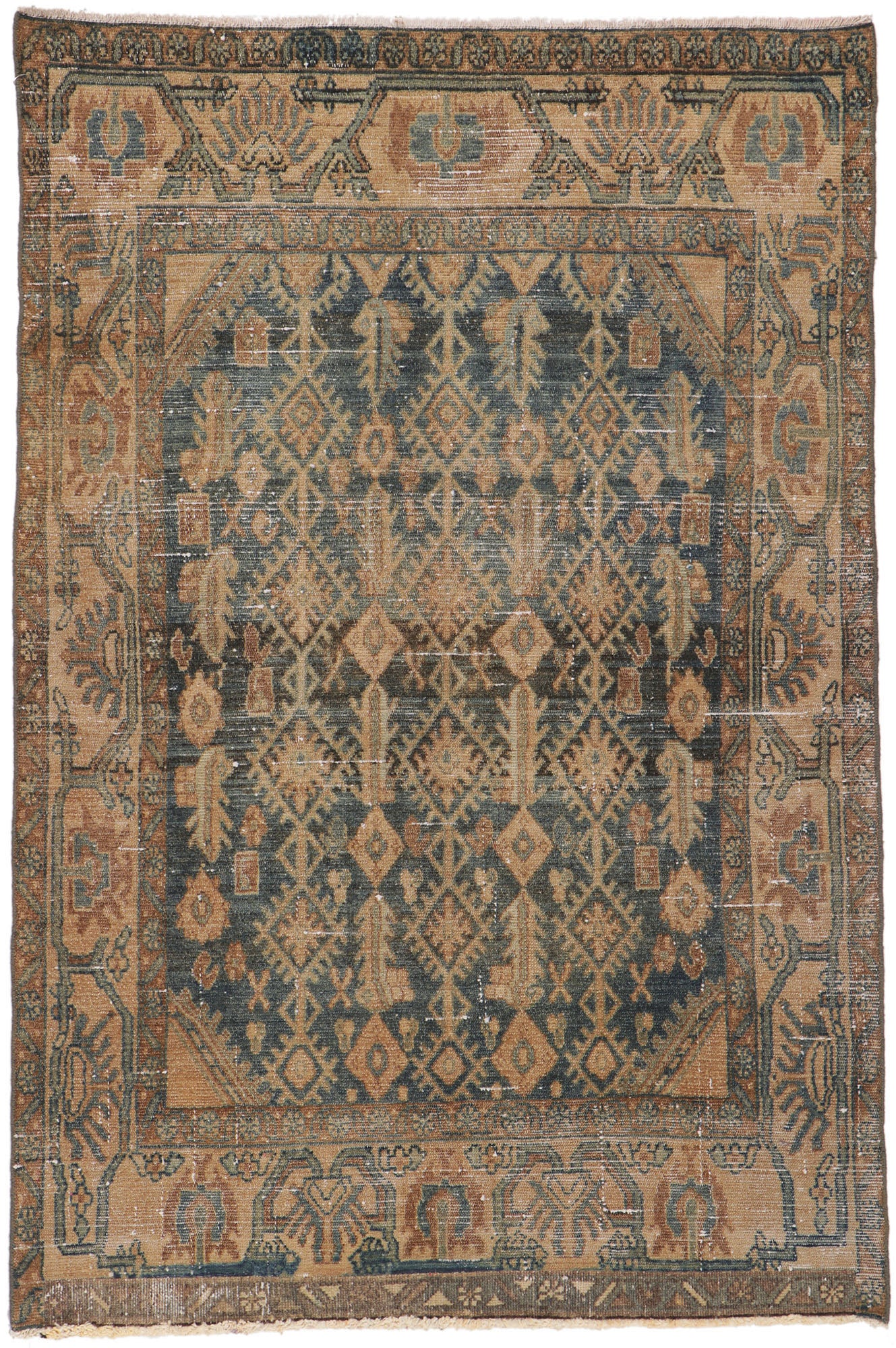 4 x 6 Antique Persian Malayer Rug 53742