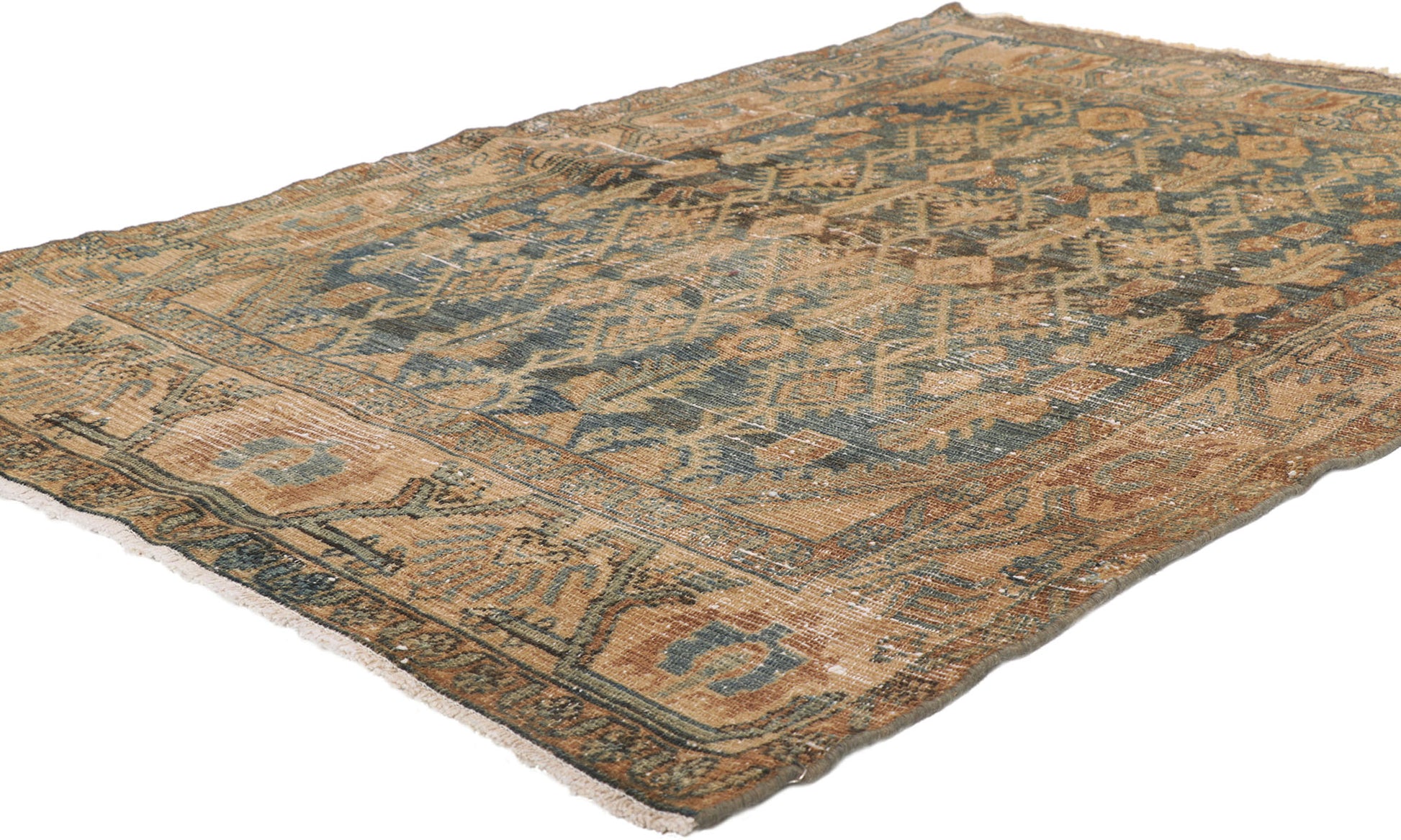4 x 6 Antique Persian Malayer Rug 53742
