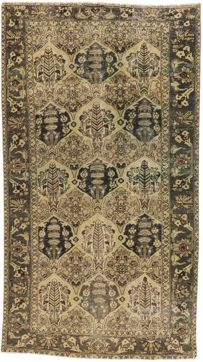 6 x 11 Vintage Persian Bakhtiari Rug 53751