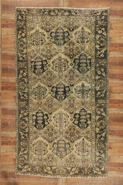 6 x 11 Vintage Persian Bakhtiari Rug 53751