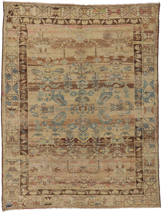 7 x 8 Antique Persian Malayer Rug 53754