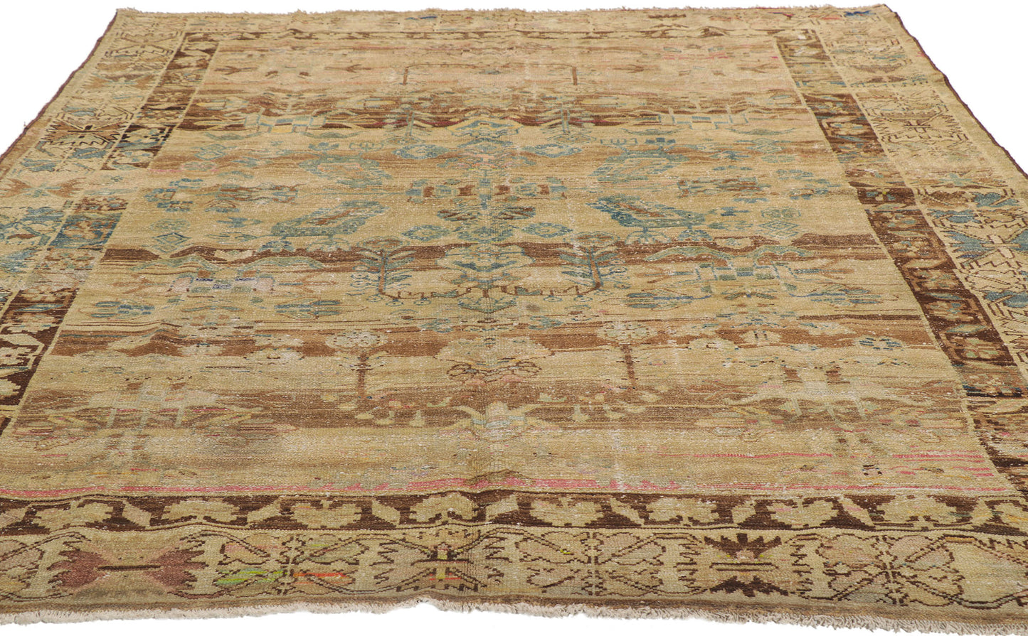 7 x 8 Antique Persian Malayer Rug 53754
