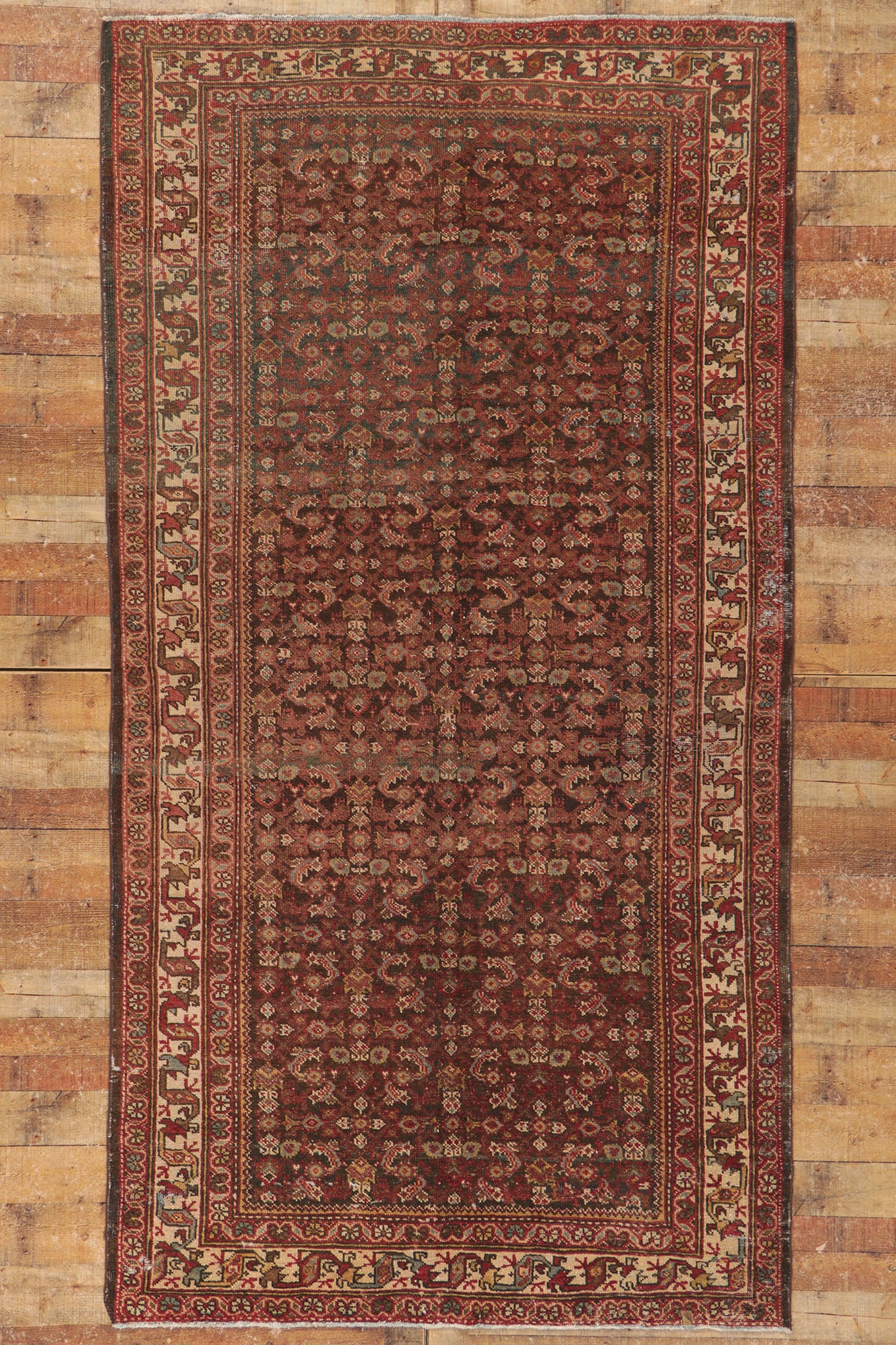 5 x 10 Antique Persian Mahal Rug 53755