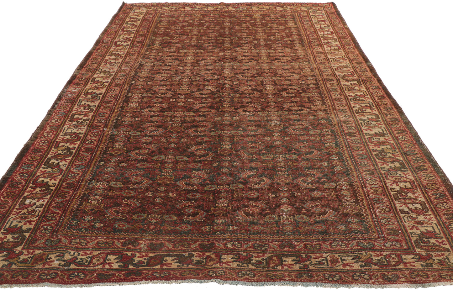 5 x 10 Antique Persian Mahal Rug 53755