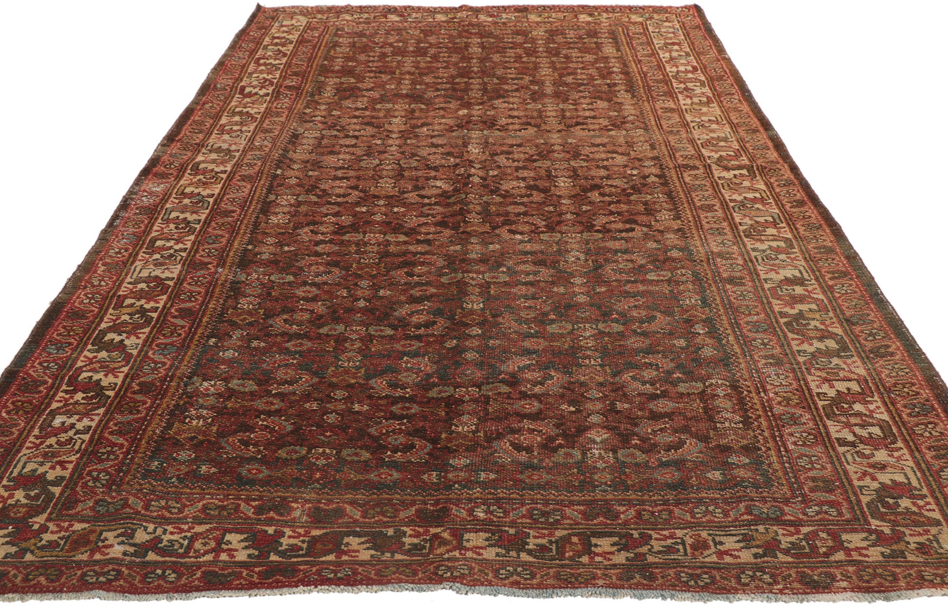 5 x 10 Antique Persian Mahal Rug 53755
