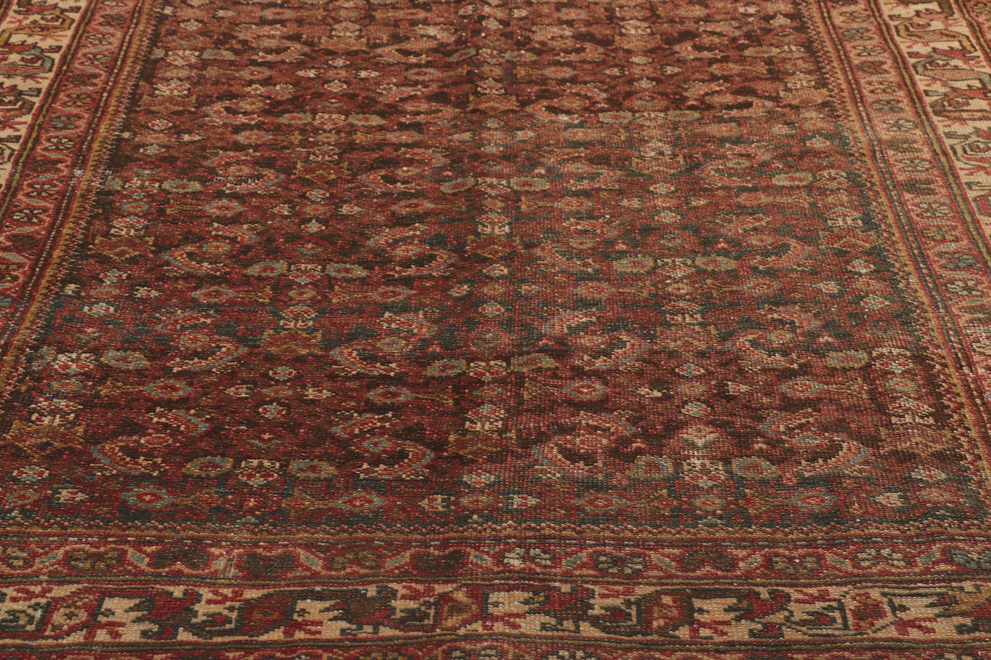 5 x 10 Antique Persian Mahal Rug 53755