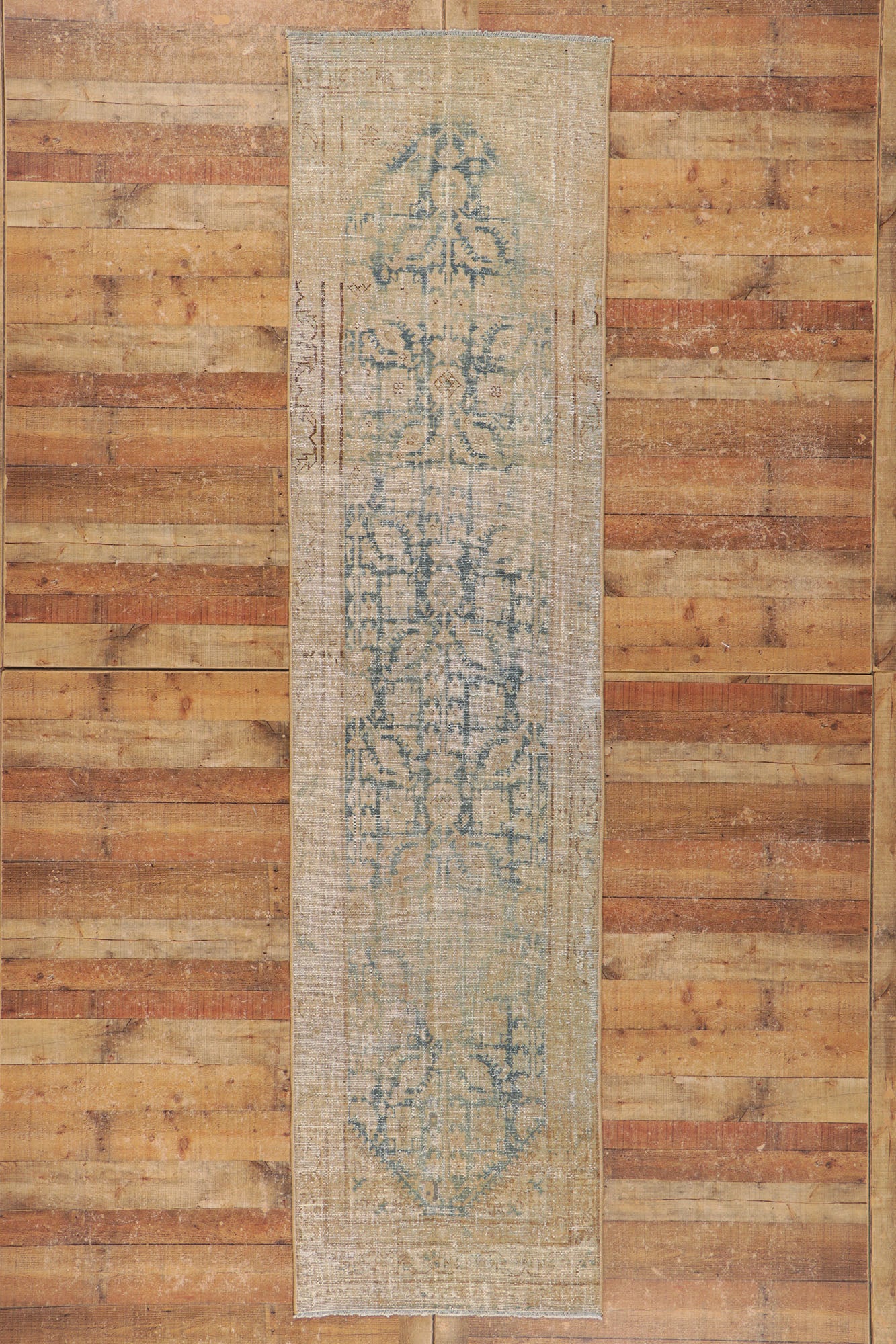 3 x 12 Distressed Antique Persian Malayer Runner 53756