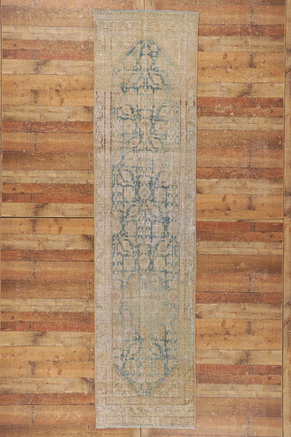 3 x 12 Distressed Antique Persian Malayer Runner 53756