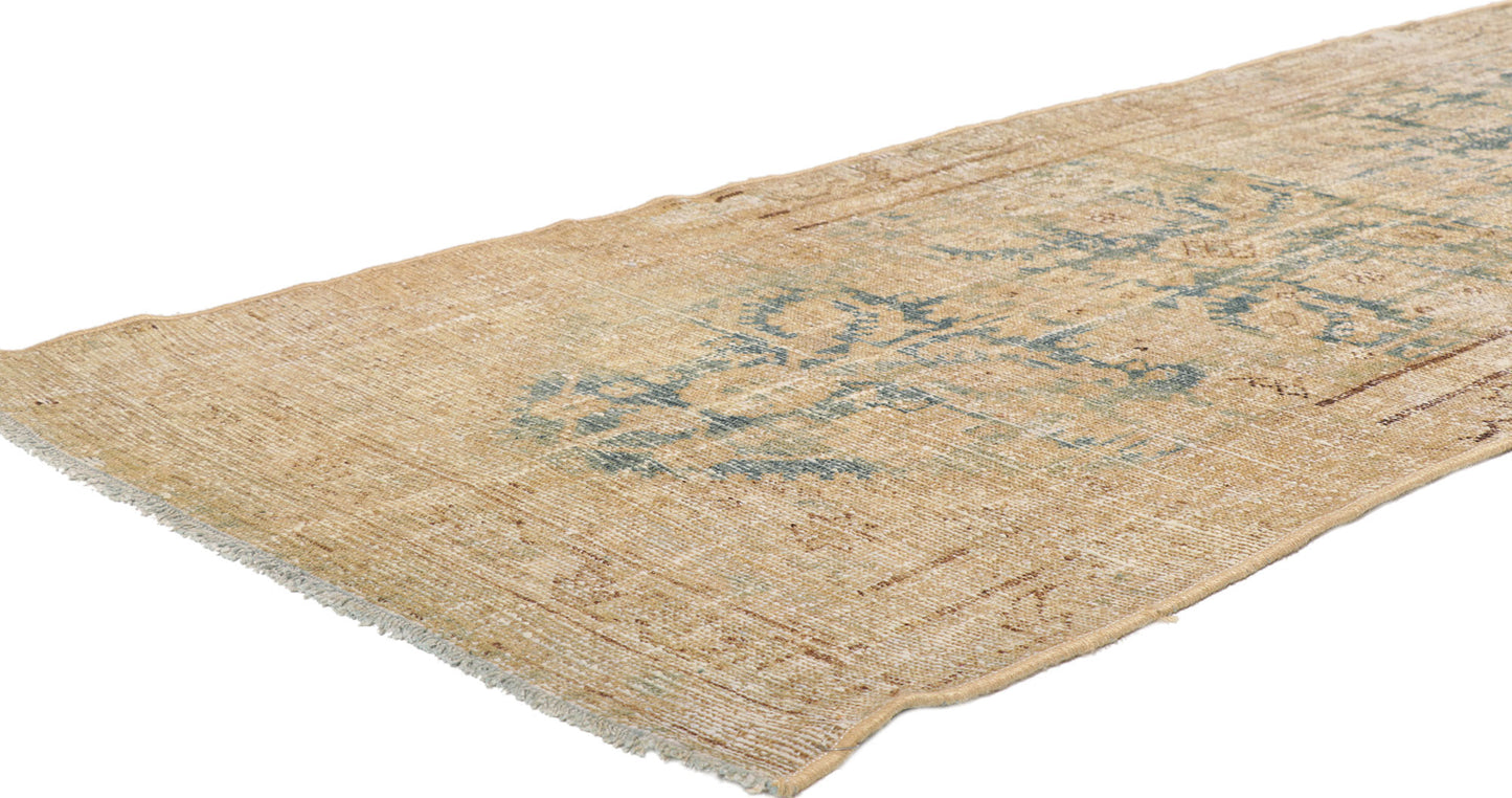 3 x 12 Distressed Antique Persian Malayer Runner 53756