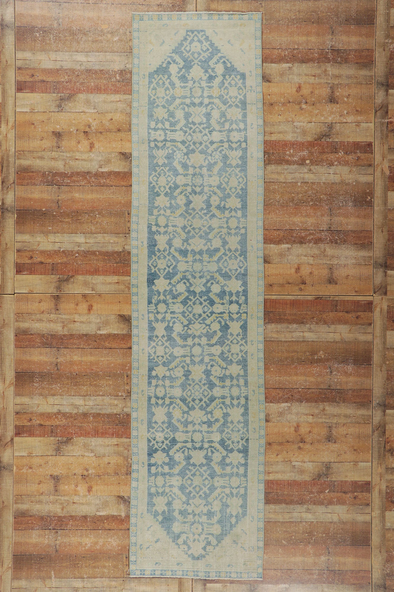 3 x 13 Distressed Antique Persian Malayer Runner 53768