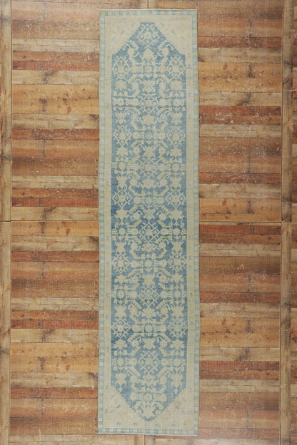 3 x 13 Distressed Antique Persian Malayer Runner 53768