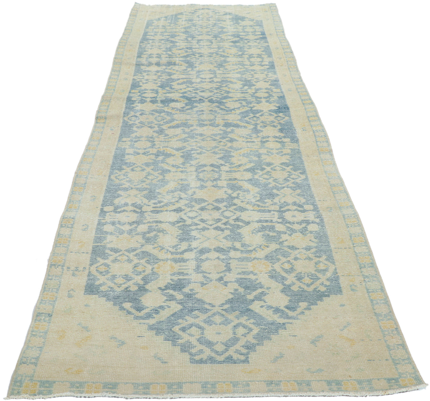 3 x 13 Distressed Antique Persian Malayer Runner 53768