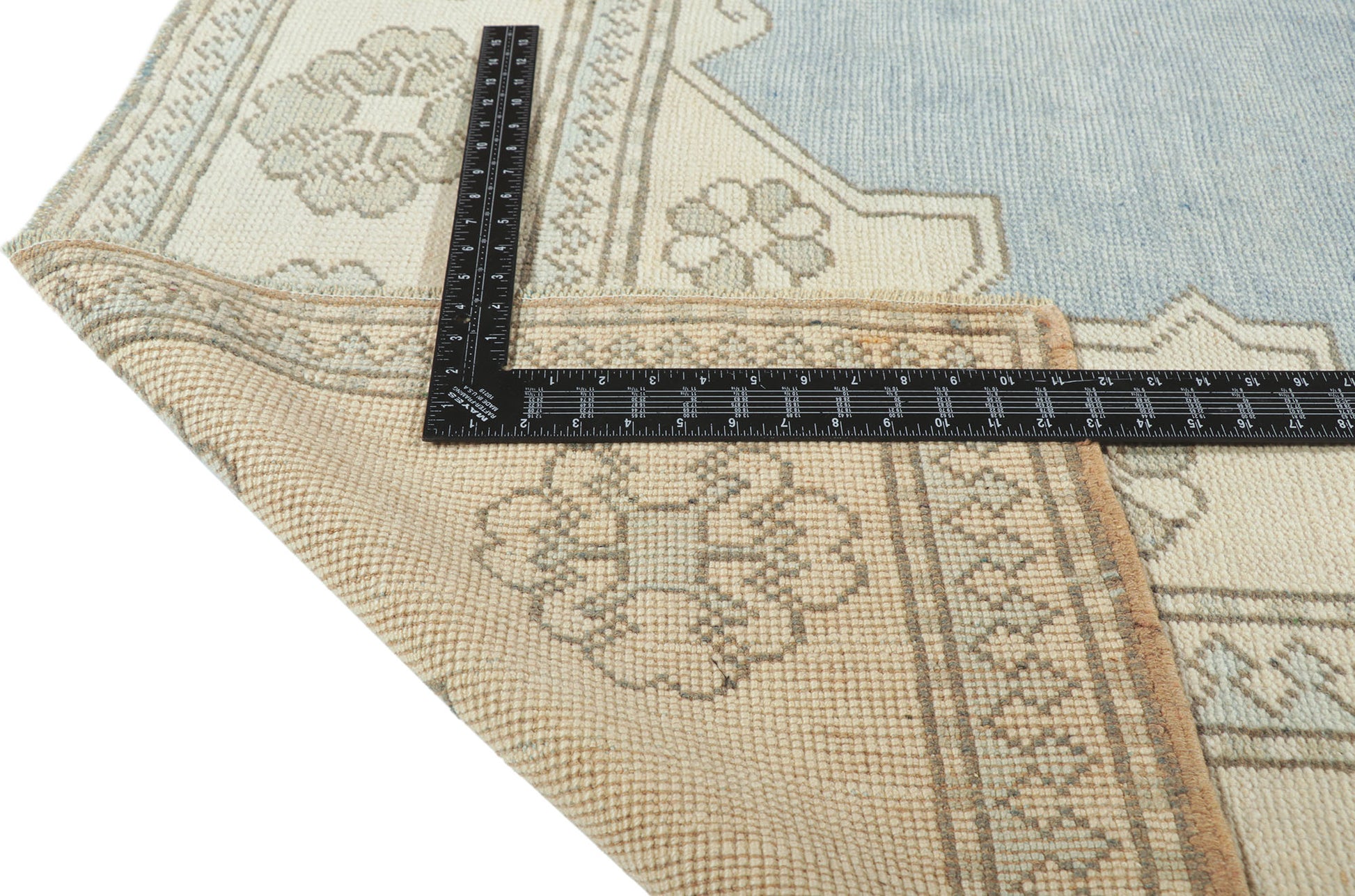 7 x 9 Vintage Turkish Oushak Rug 53772