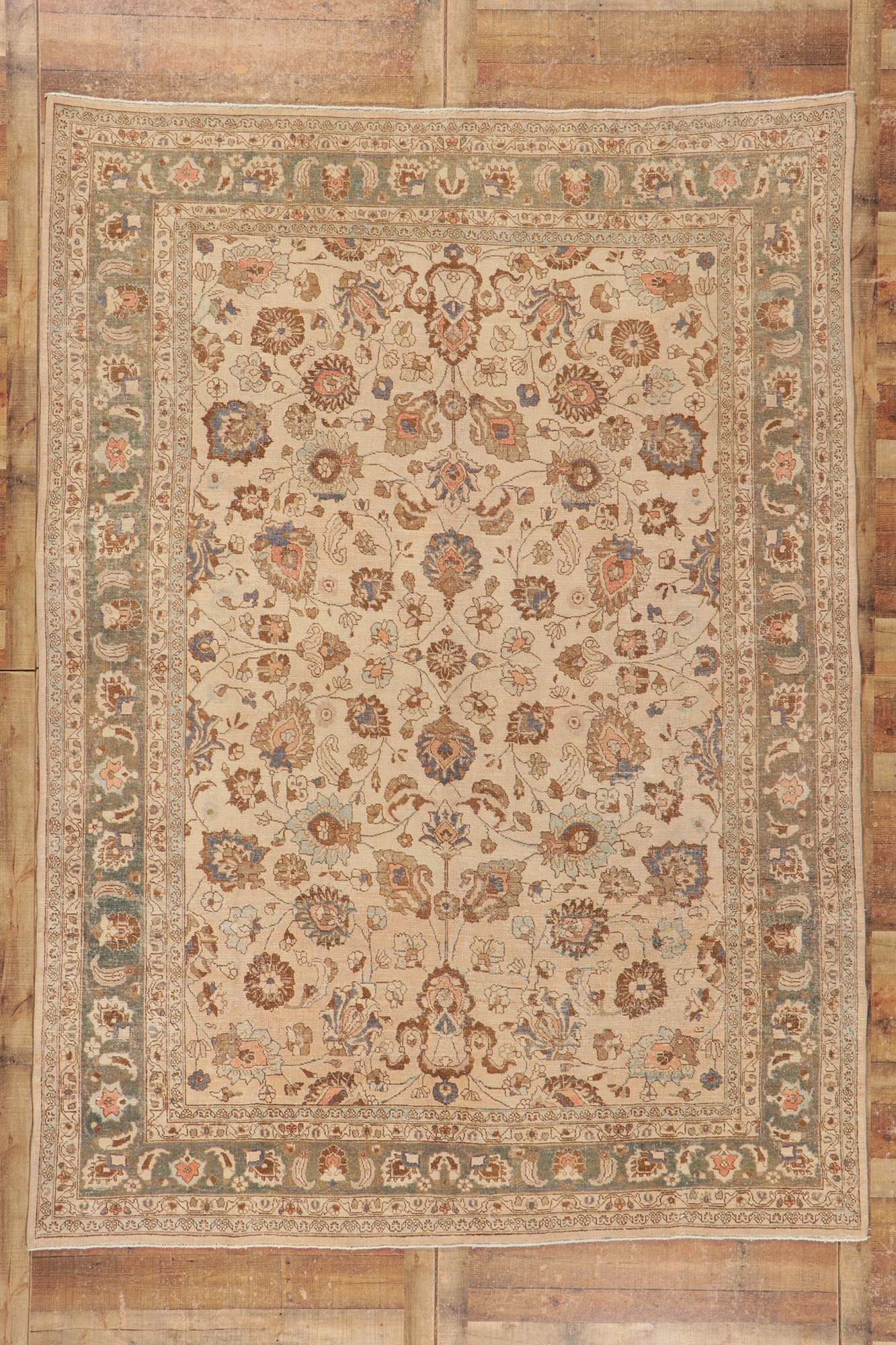 8 x 11 Antique Persian Khorassan Rug 53773