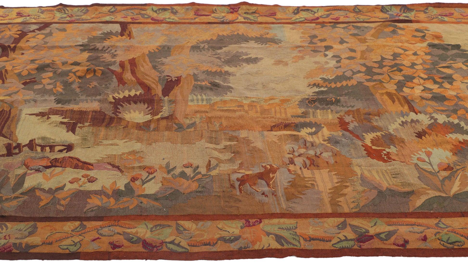 6 x 7 Antique French Tapestry 53775