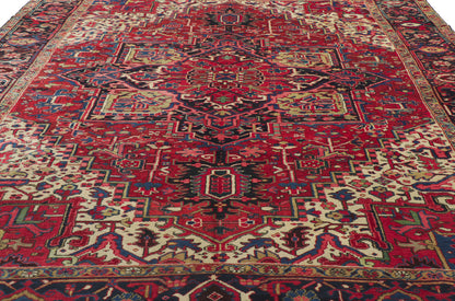 8 x 11 Antique Persian Heriz Rug 53776