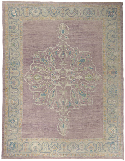 12 x 16 Purple Turkish Oushak Rug 53778