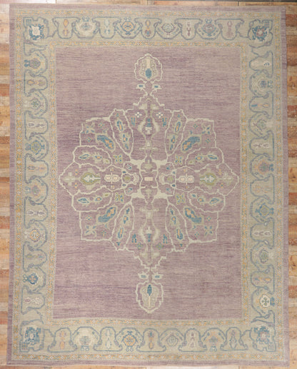 12 x 16 Purple Turkish Oushak Rug 53778