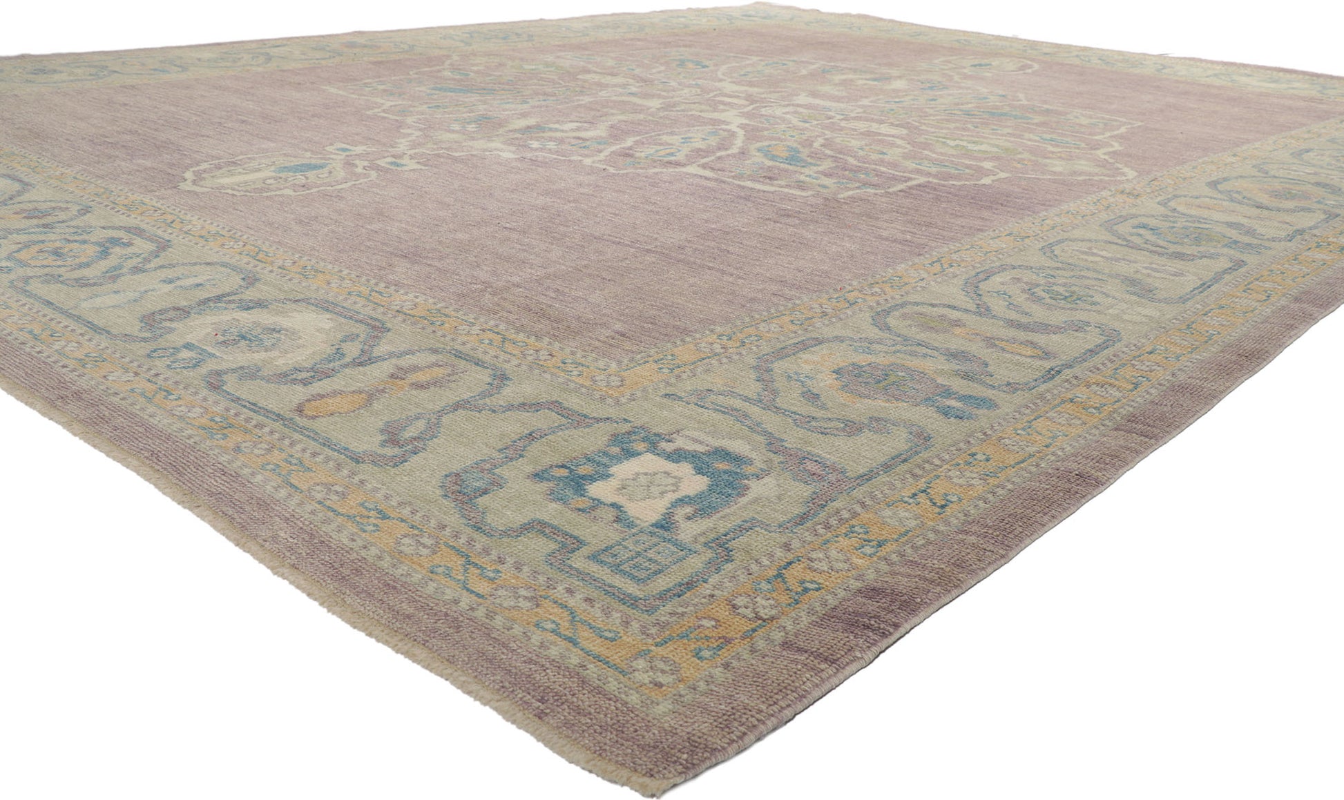 12 x 16 Purple Turkish Oushak Rug 53778