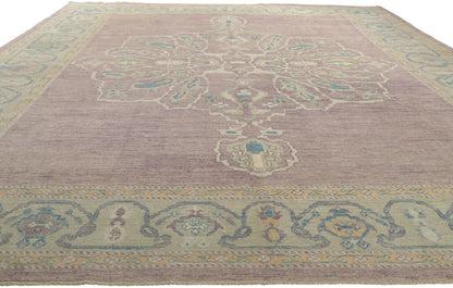 12 x 16 Purple Turkish Oushak Rug 53778