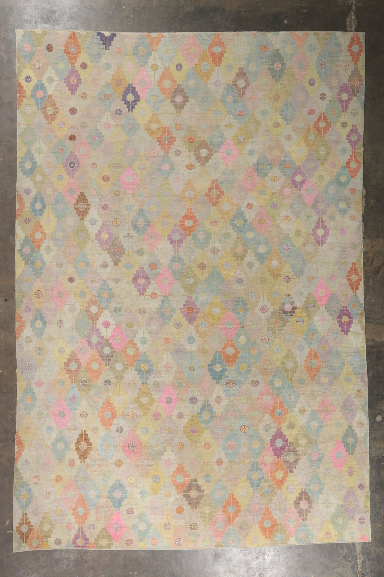 12 x 18 Colorful Turkish Oushak Rug 53779
