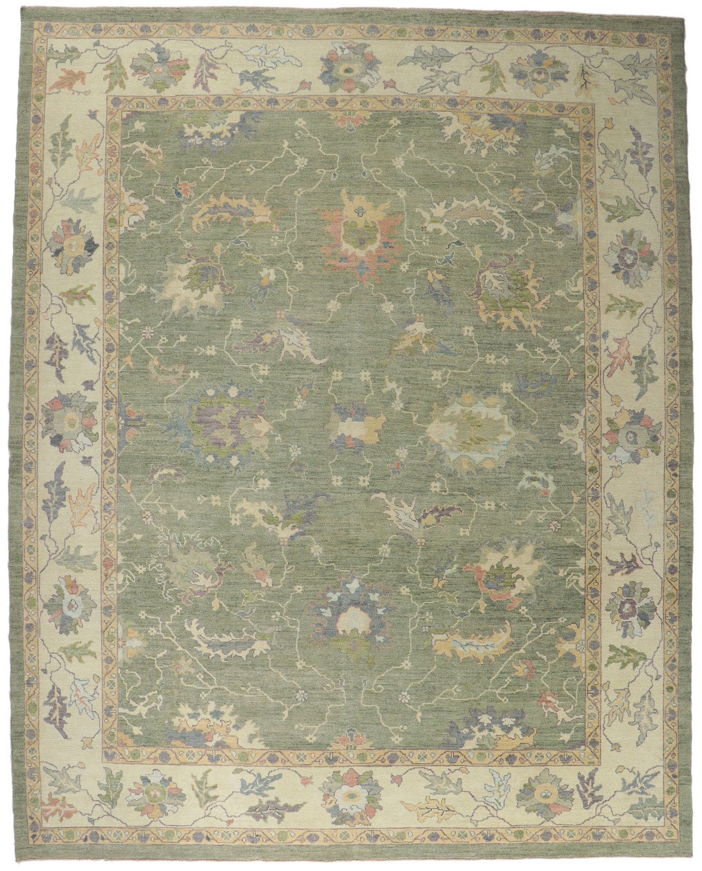12 x 15 Contemporary Turkish Oushak Rug 53781