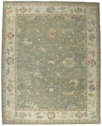 12 x 15 Contemporary Turkish Oushak Rug 53781