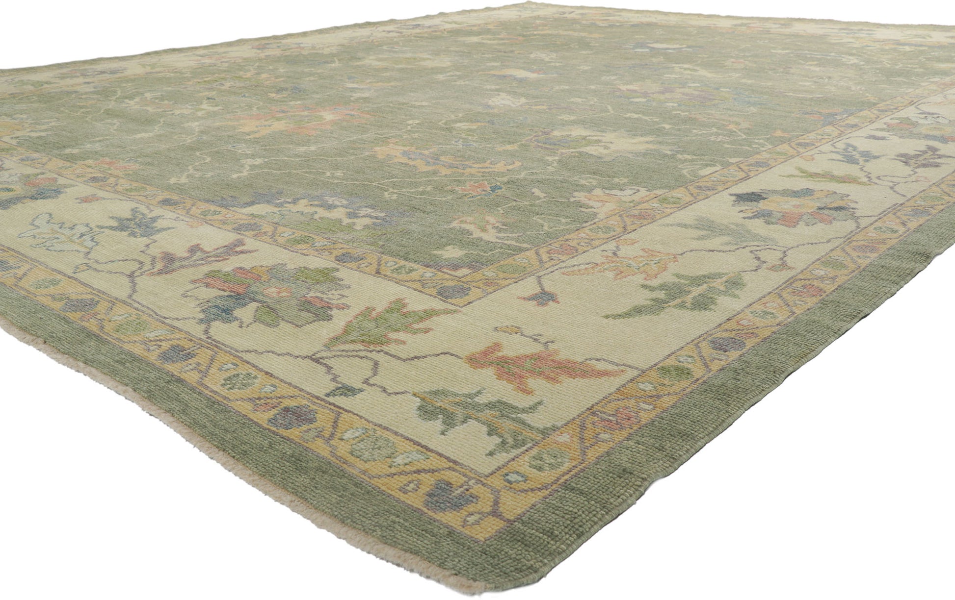 12 x 15 Contemporary Turkish Oushak Rug 53781