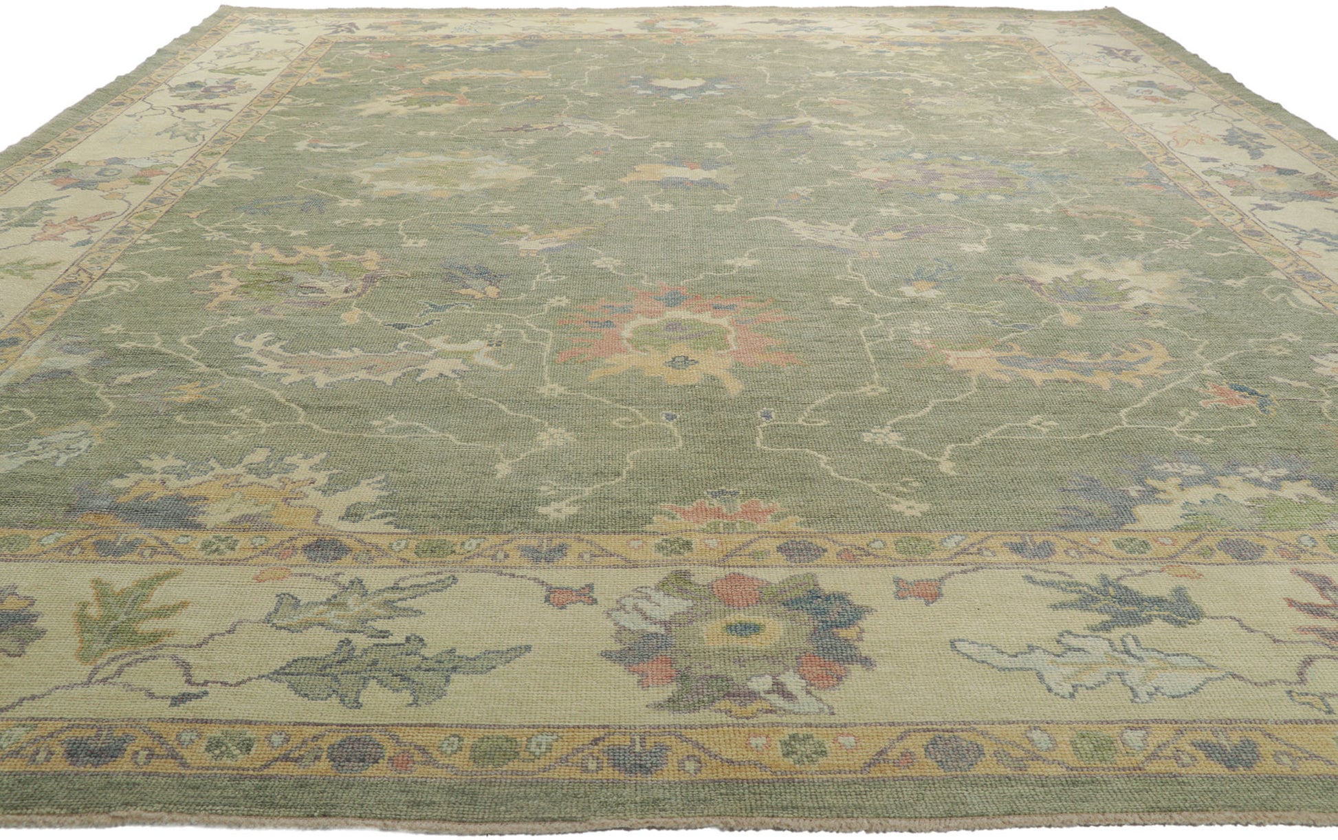 12 x 15 Contemporary Turkish Oushak Rug 53781