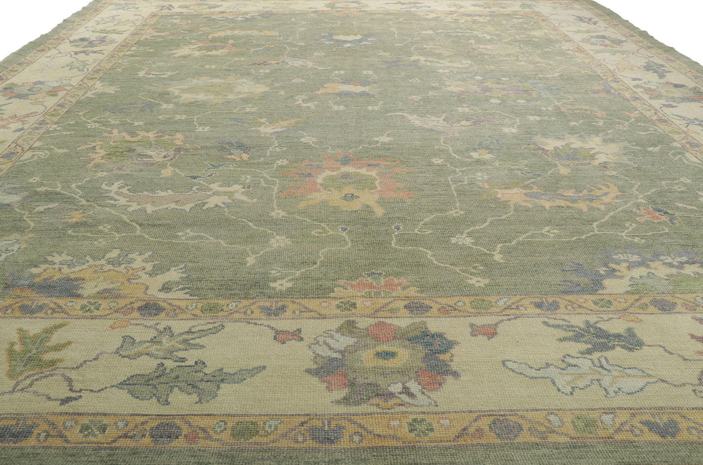 12 x 15 Contemporary Turkish Oushak Rug 53781