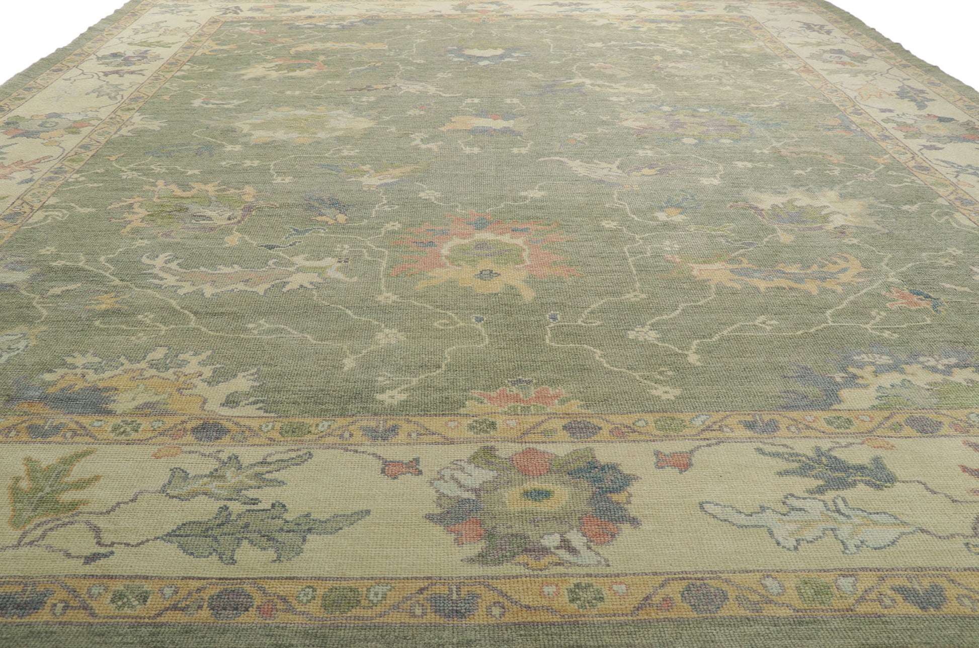 12 x 15 Contemporary Turkish Oushak Rug 53781